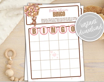 Bear Baby Shower BINGO, Bearly Wait Baby Shower Game, Bearly Wait Baby Shower, Bearly Wait Baby Shower Boy, Baby Shower BINGO, Teddy Bear, G