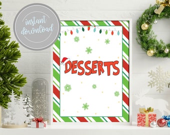 Drink Up Grinch Banner Mit Girlande, Glitzernd – Weihnachtsdekoration Für Party & Zuhause