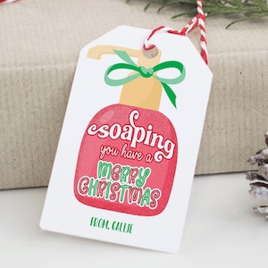 Savonnez vous avez un joyeux Noël enseignant étiquette cadeau de Noël appréciation des enseignants collègue appréciation appréciation version imprimable téléchargement