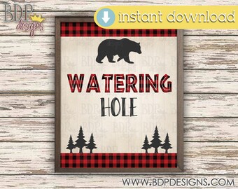 Watering Hole Sign Etsy Watering Hole Sign Etsy