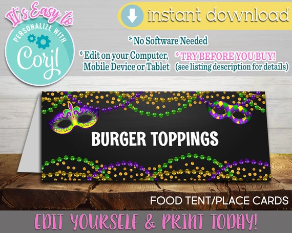 mardi gras bridal shower ideas