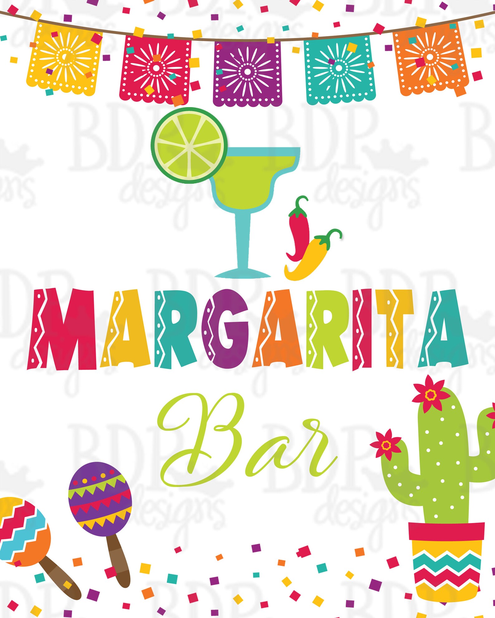 Margarita Bar Sign Margarita Sign Printable Fiesta - Etsy