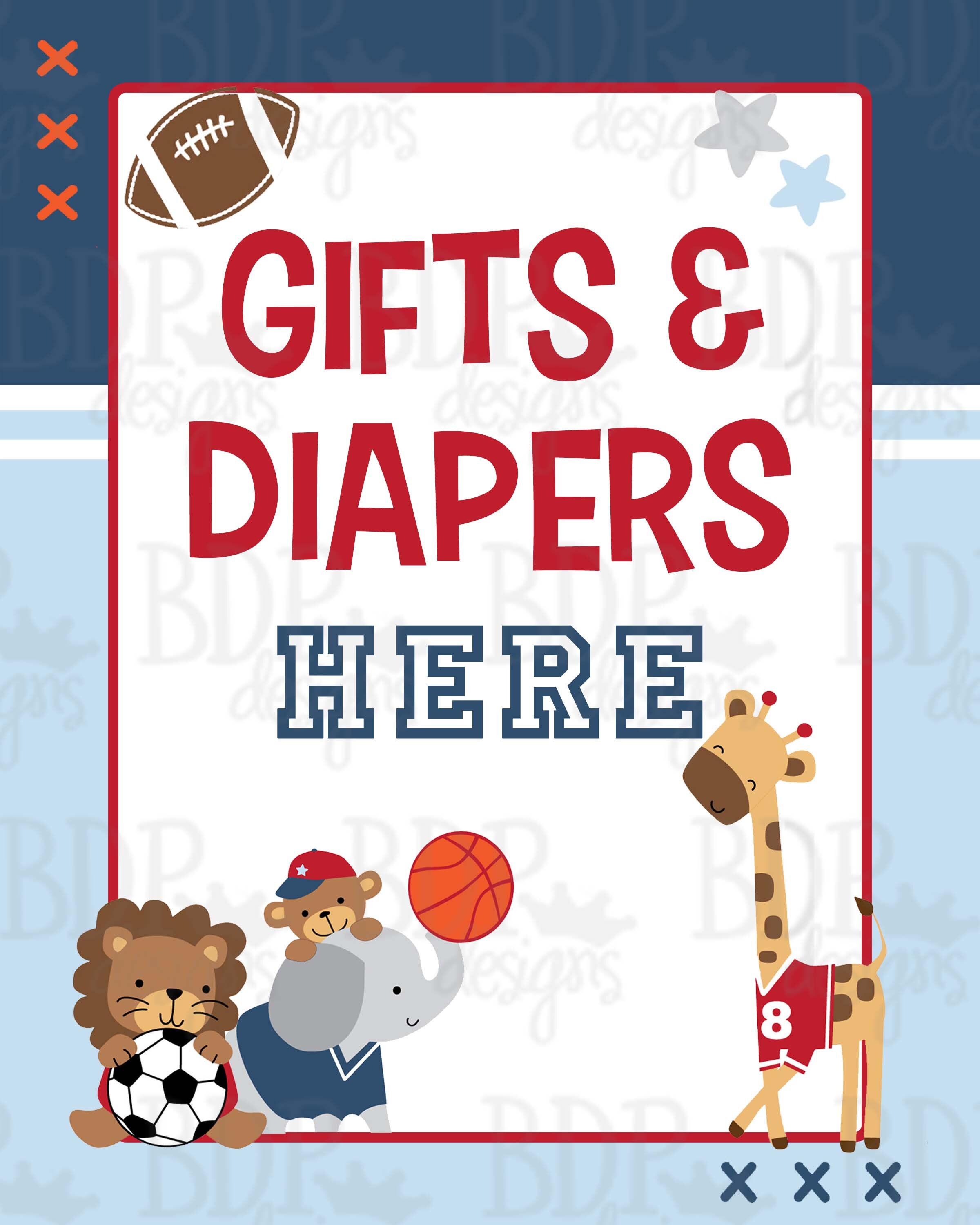 Future All Star Sports Baby Shower Gifts & Diapers Here Etsy