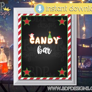 Candy Bar Sign, Christmas Movie Night, Christmas Movie Night Printable, Movie Night Decorations, Movie Night Sign,  Movie Night Party