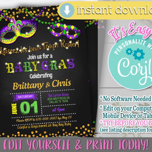 mardi gras baby shower games