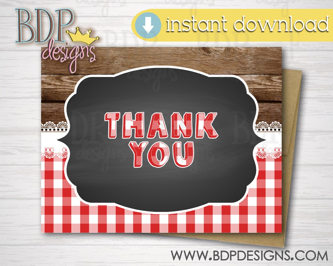 Baby Q Thank You Card Baby Q Thank You Baby Q Baby Shower Etsy