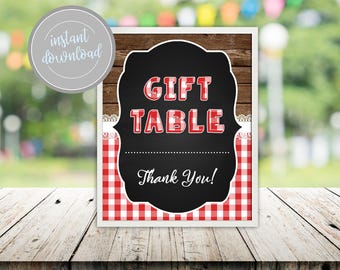 Baby Q Gift Table Sign Sign Backyard BBQ I Do BBQ Engagement Couples Wedding Baby Q Coed Baby Shower Printable Instant Download Shower Decor