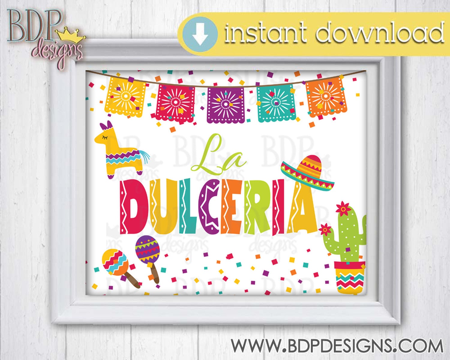 La Dulceria Sign Fiesta Party Signs Fiesta Sign Printable | Etsy