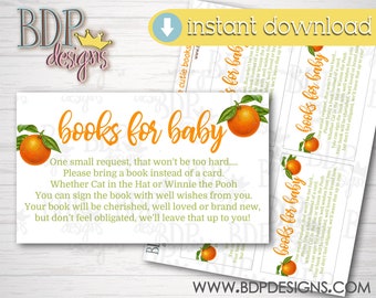 A Little Cutie is on the Way Books for Baby, A Little Cutie Baby Shower, Orange Baby Shower, A Little Cutie, Baby Shower Books for Baby