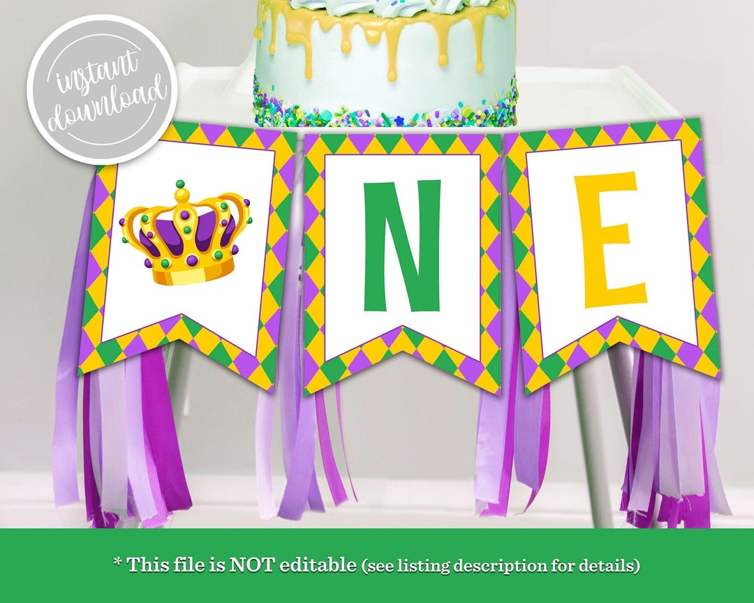 mardi gras first birthday