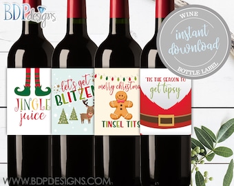 Funny Christmas Wine Labels, Funny Christmas Wine, Christmas Wine Labels Funny, Christmas Wine Labels Printable, Christmas Wine, Wine Label