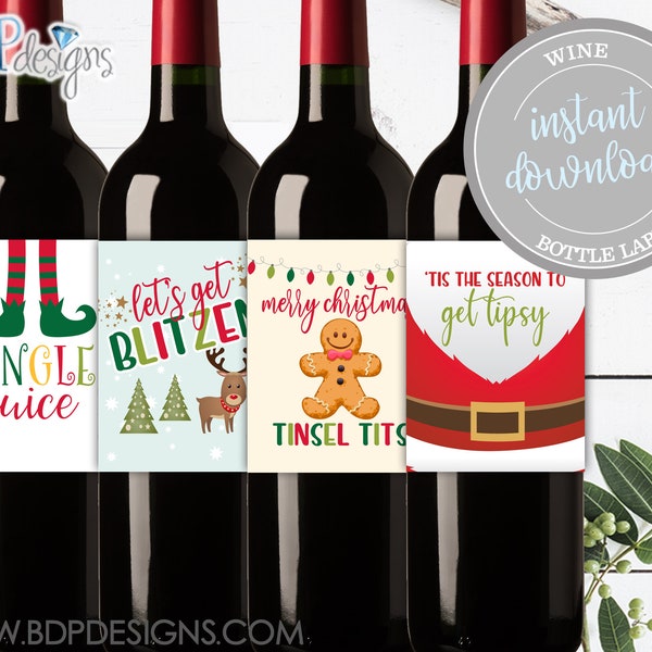 Funny Christmas Wine Labels, Funny Christmas Wine, Christmas Wine Labels Funny, Christmas Wine Labels Printable, Christmas Wine, Wine Label