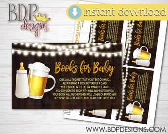 A Baby is Brewing Books for Baby, A Baby is Brewing, A Baby is Brewing Printable, Books for Baby, Beer Diaper Party, Beer Baby Shower