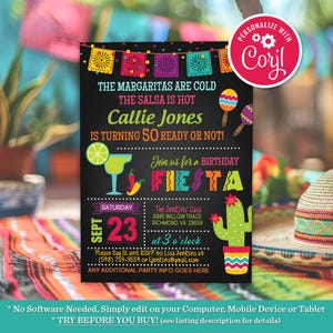 Fiesta Birthday Invitation, Fiesta Birthday Invitation Digital Template, Fiesta Birthday Invitation Template, Fiesta Birthday Invite, Fiesta