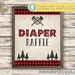 Lumberjack Diaper Raffle Sign Lumberjack Party Printables - Etsy