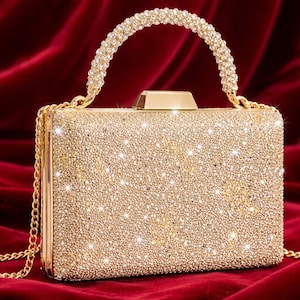 Gold Evening Bag - Etsy