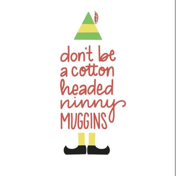 Maglietta Elf – Cotton Headed Ninny Muggins – Ragazze, Bianca, Taglia 140 – Prodotto Ufficiale PopGear