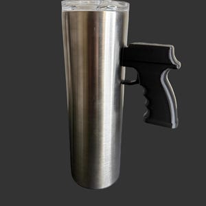 Pistol Tumbler Handle | Gun-Style Handle for Epoxy Tumblers | 3D Printed Physical Handle