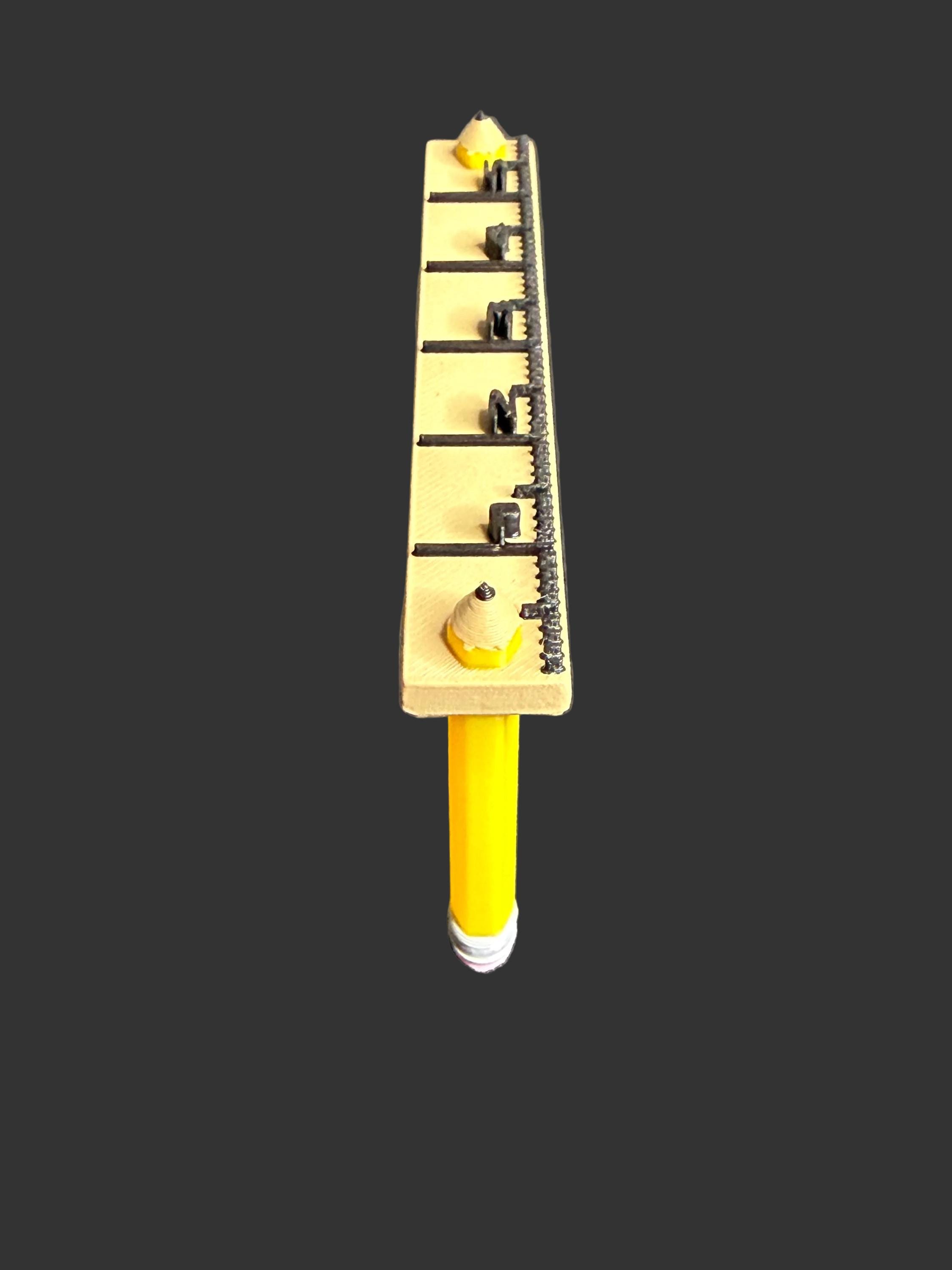 Pencil & Ruler Handle STL | Epoxy Handle File | Teacher Tumbler | 3D ...