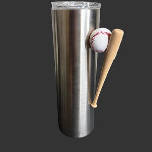 Baseball Bat & Ball Tumbler Handle for Epoxy Tumblers | Sports Handle Attachment | Custom Cup Grip