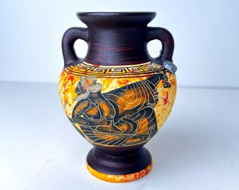 幾何学模様のアンフォラ 26 cm、古代ギリシャの陶器の花瓶 - Etsy 日本