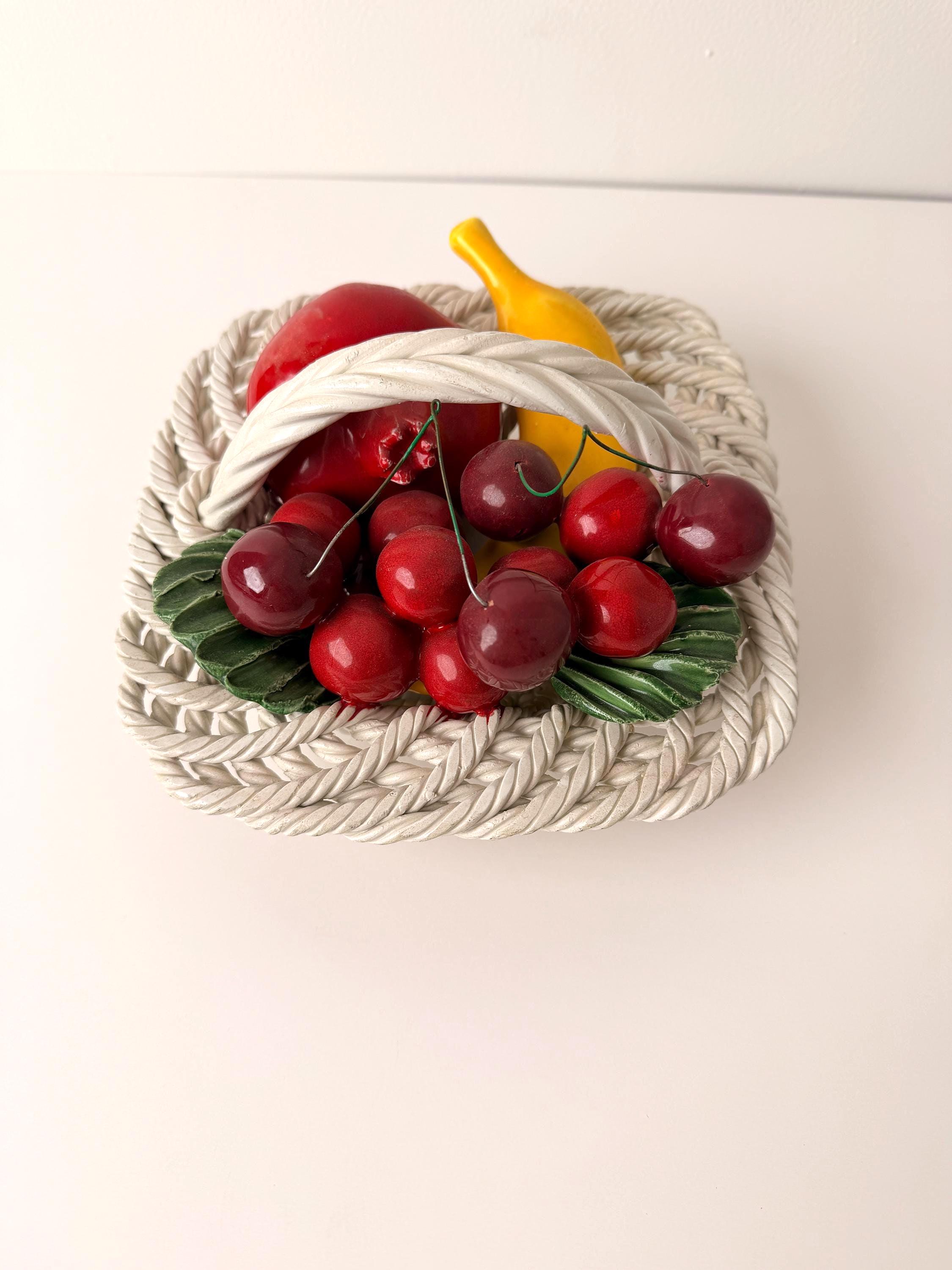 capodimonte 果物皿 盛り皿 イタリア製 陶器 Capodimonte Fruit - Etsy