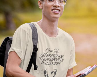 Gen AI T-Shirt: Artificially Intelligent Humor, Tech Geek Tee