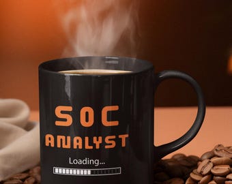 SOC Analyst Loading Mug: Cybersecurity Student Gift