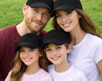 Black suede baseball cap, handmade leather hat, solid black color, casual unisex style