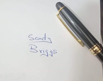 Luxury Black and Gold Ballpoint Pen | Elegant Refillable Writing Gift
