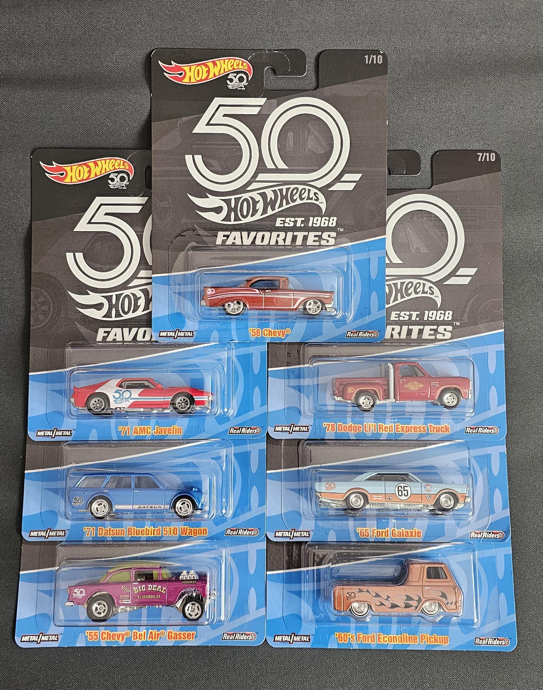 Hot Wheels 50th Anniversary Premium Set Est. 1968 Real Riders Full