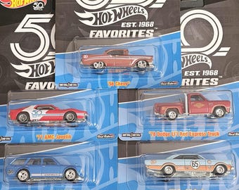 Hot Wheels 50th Anniversary Premium Set Est. 1968 Real Riders Full
