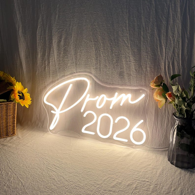 Prom Led Sign Prom 2026 LED Neon Sign, Custom Prom Night LED Neon Light, Graduation ...