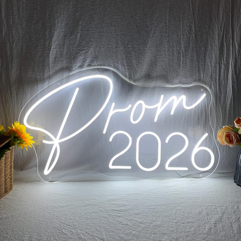 Prom Led Sign Prom 2026 LED Neon Sign, Custom Prom Night LED Neon Light, Graduation ...