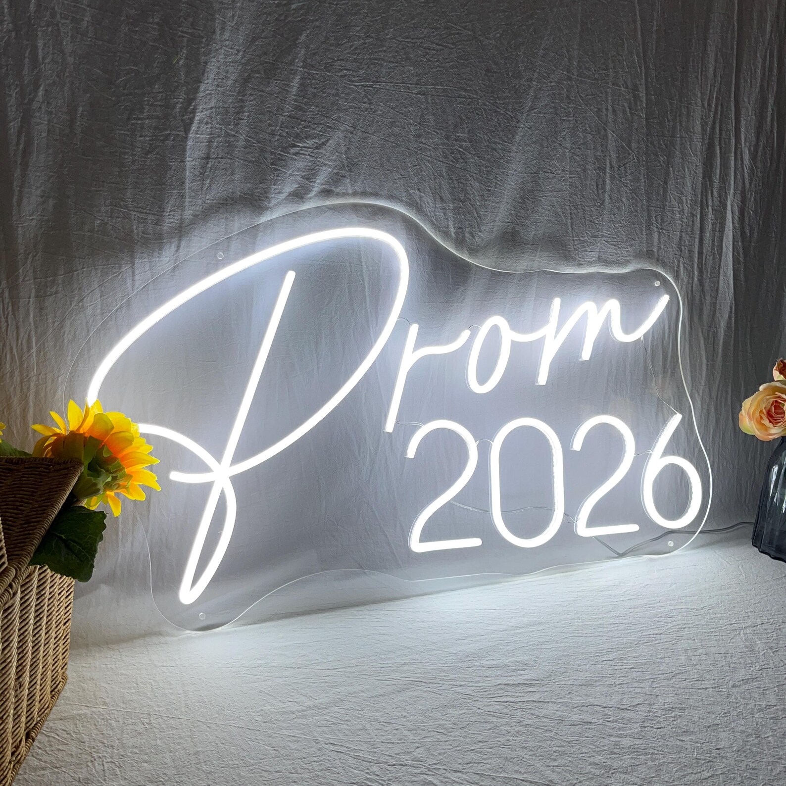 Prom Blue Sign Prom 2026 LED Neon Sign, Custom Prom Night LED Neon Light, Graduation ...