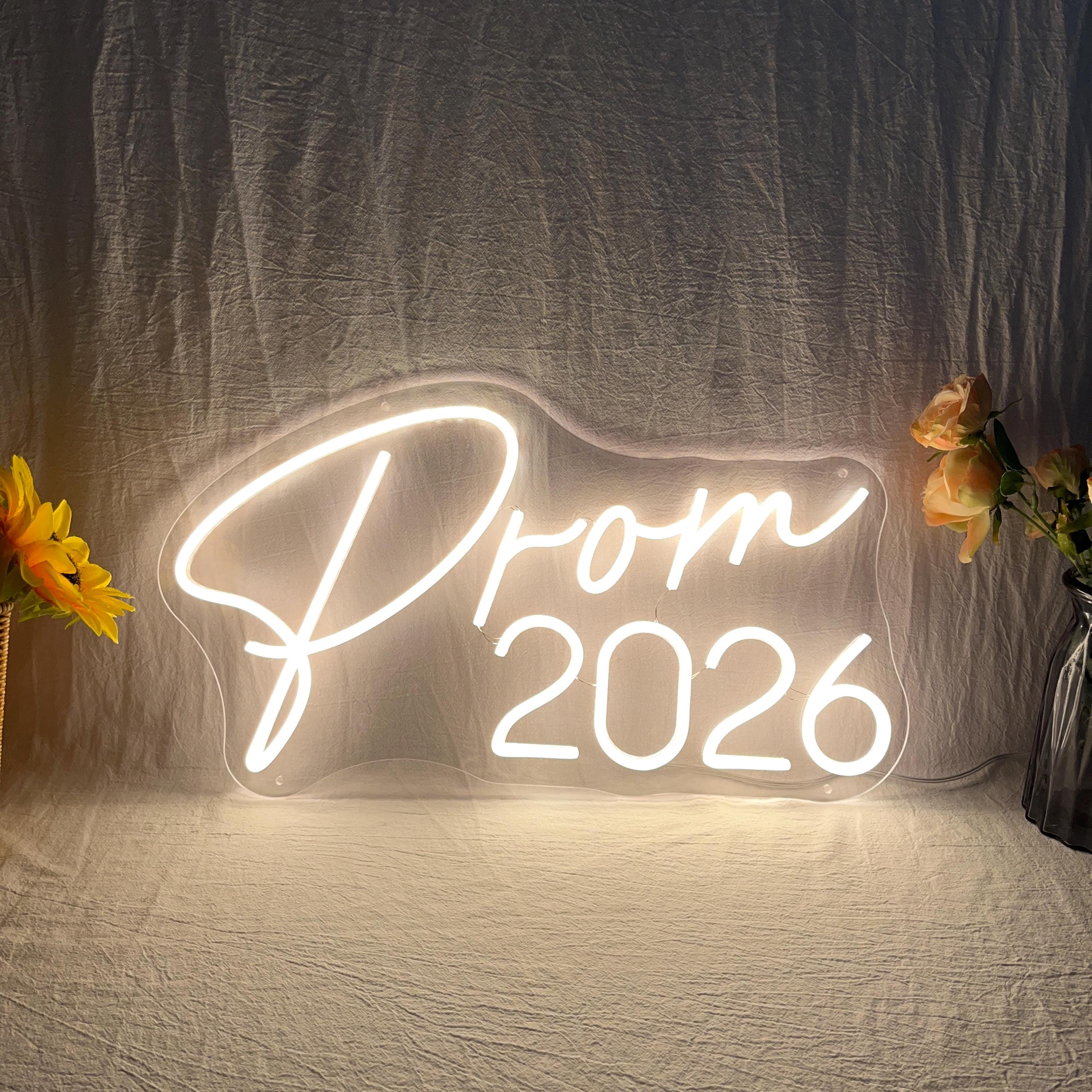 Prom Led Sign Prom 2026 LED Neon Sign, Custom Prom Night LED Neon Light, Graduation ...