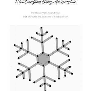 Mini Weihnachtsbaum String Art Template