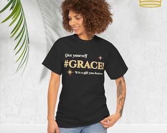 グレース ヘビーコットンTシャツ - ユニセックス モチベーションシャツ