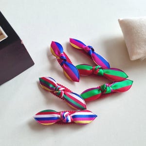 Saekdong Ribbon Hair Clip Set (2 pcs): Korean Hanbok Accessory image 8