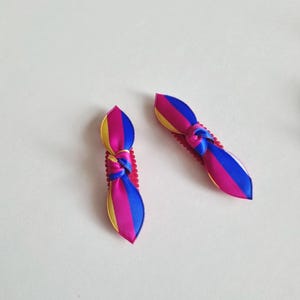 Korean Saekdong Hair Clip Set 2 pcs Lightweight Hanbok Ribbon Pin limited supplies cannot restock 3 types Kpop pigtail [with Pinkluvme]