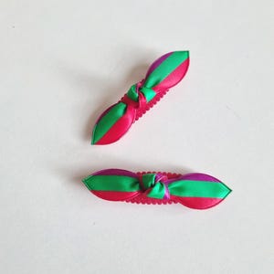 Korean Saekdong Hair Clip Set 2 pcs Lightweight Hanbok Ribbon Pin limited supplies cannot restock 3 types Kpop pigtail [with Pinkluvme]
