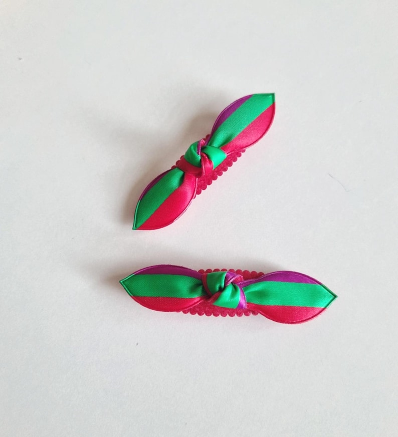 Korean Saekdong Hair Clip Set 2 pcs Lightweight Hanbok Ribbon Pin limited supplies cannot restock 3 types Kpop pigtail [with Pinkluvme]