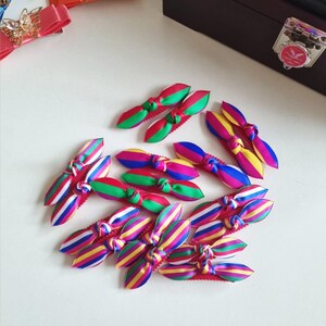Saekdong Ribbon Hair Clip Set (2 pcs): Korean Hanbok Accessory image 5