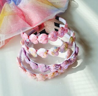 Candygirl Fasce Per Capelli Con Fiocco E Paillettes Glitterate - Set Da 6 Pezzi Per Bambine E Ragazze, Colori Assortiti, Elastiche