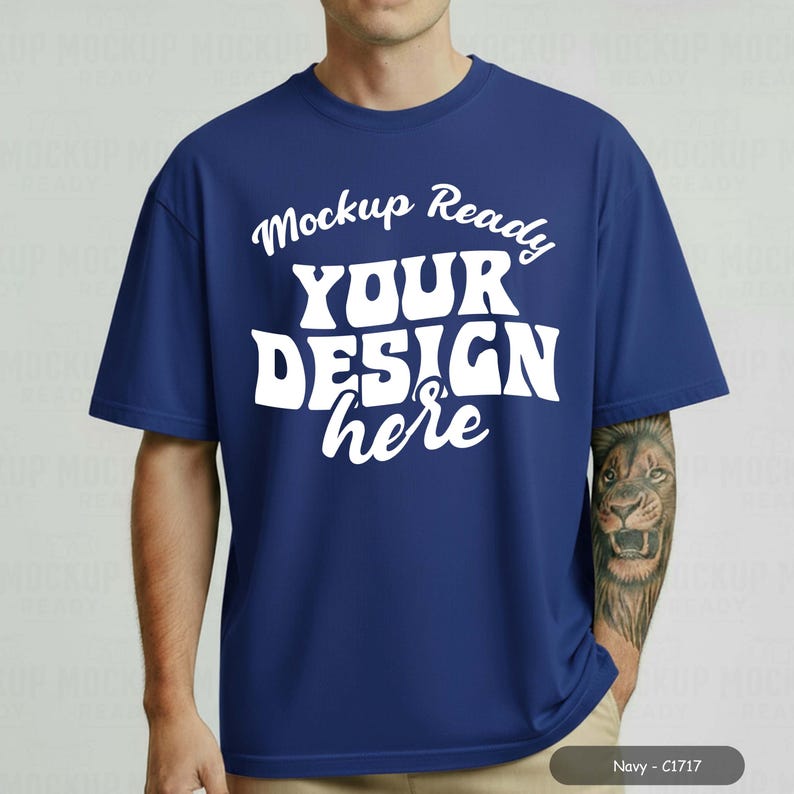 Navy Mens Comfort Colors 1717 Mockup Bundle C1717 Tshirt (Canva T-shirt Mock up) Neutral Simple Studio White Plain Background C1717 Tshirt Canva Template Digital Instant Download 54 PNG JPEG JPG for Print on Demand or POD. A collection of 54 Comfort Colors 1717 shirts in various colors, including Berry, Melon, Citrus, Navy, Black, Lagoon Blue, Red, White, Heliconia, Flo Blue, Sea Foam, Pepper, Ivory, Espresso, Blossom, Black, Moss, Graphite, Light Green, Red, Grey, Mustard, Bay, Khaki