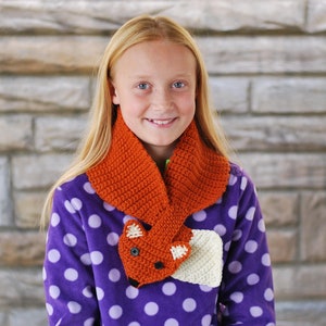 Woodland Animal crochet scarflette