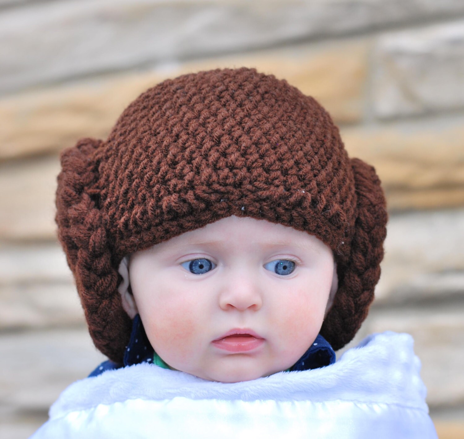 Princess leia baby hat hotsell