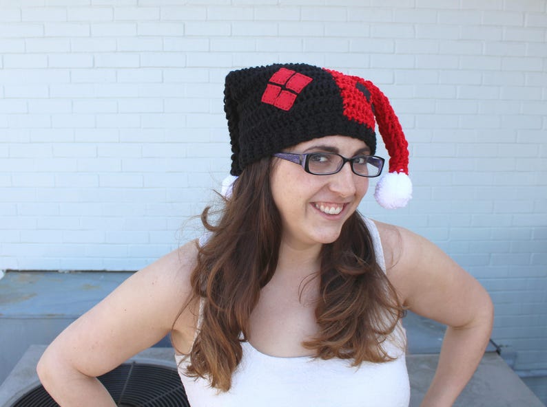 Harley Quinn Crochet Hat Etsy