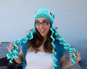Crochet Octopus Slouchy Hat