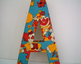 Letter A With Vintage Clown Wrapping Paper